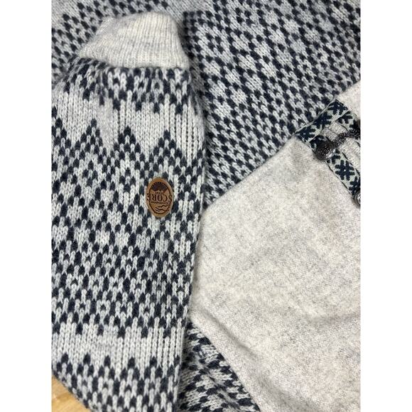 Vintage Score Norway Wool Sweateri Scandinavia Pullover Pewter Clasps Men M/L - Picture 4 of 8